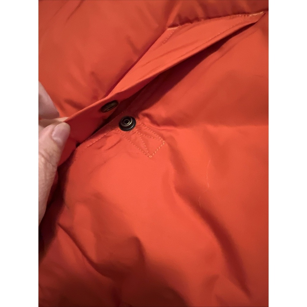 Polo Ralph Lauren Down Blend Puffer Vest Orange Men's XL Hooded, Detachable - Picture 15 of 16